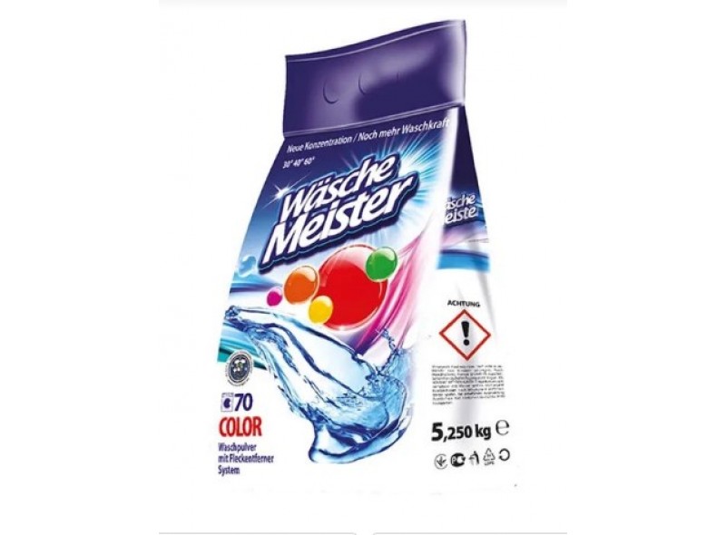 Порошок для прання WASCHE MEISTER Сolor 5,25 кг, п/е (97-126)